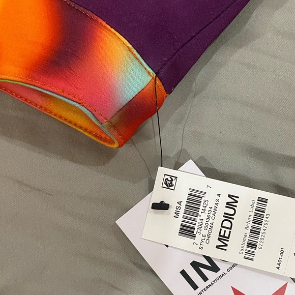 INC International Concepts Misa Hylton Scuba  Printed colored Pants NWT - Picture 11 of 14